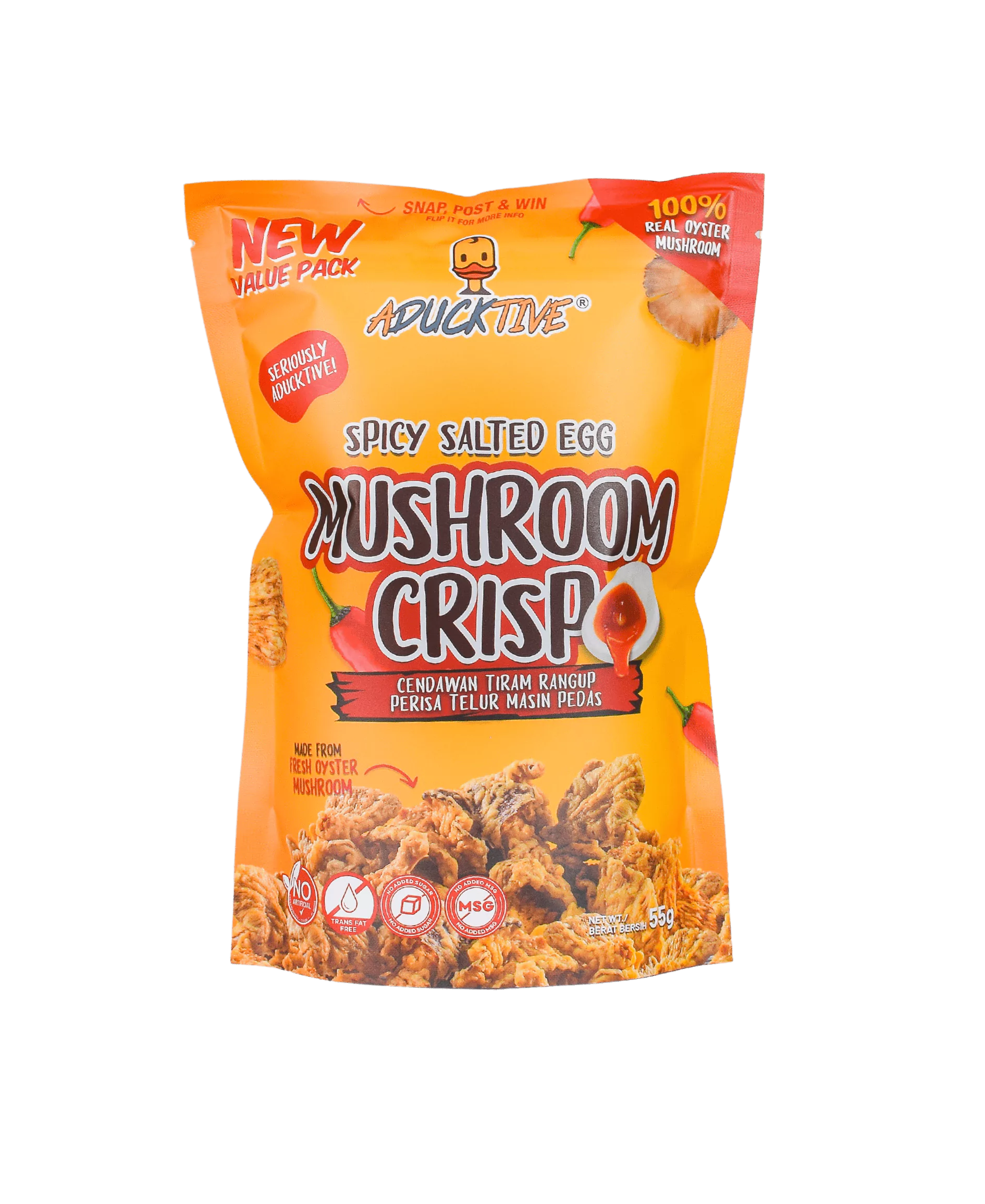 VP SPICY SALTED EGG MUSHROOM CRISP 55g
